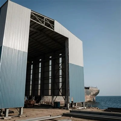 Atelier d'acier pour la construction navale